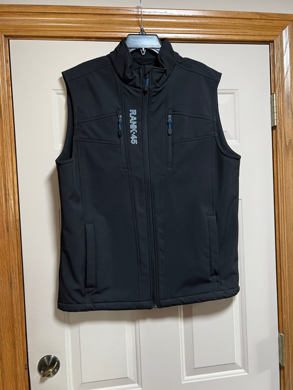 Rank 45 Black Softshell Vest
